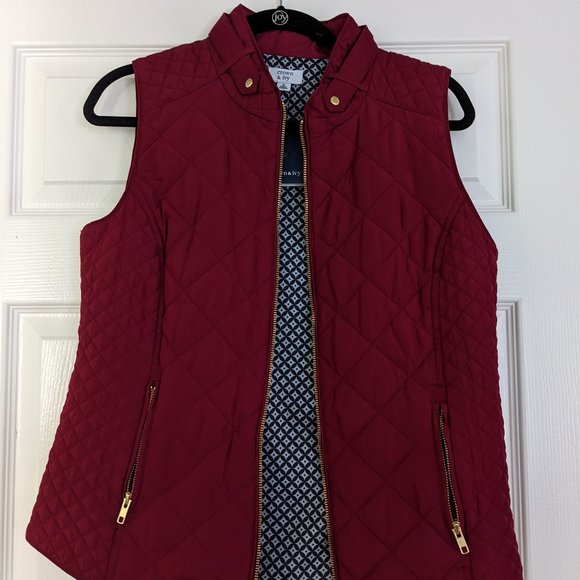 Red quilted vest - Picture 3 of 6